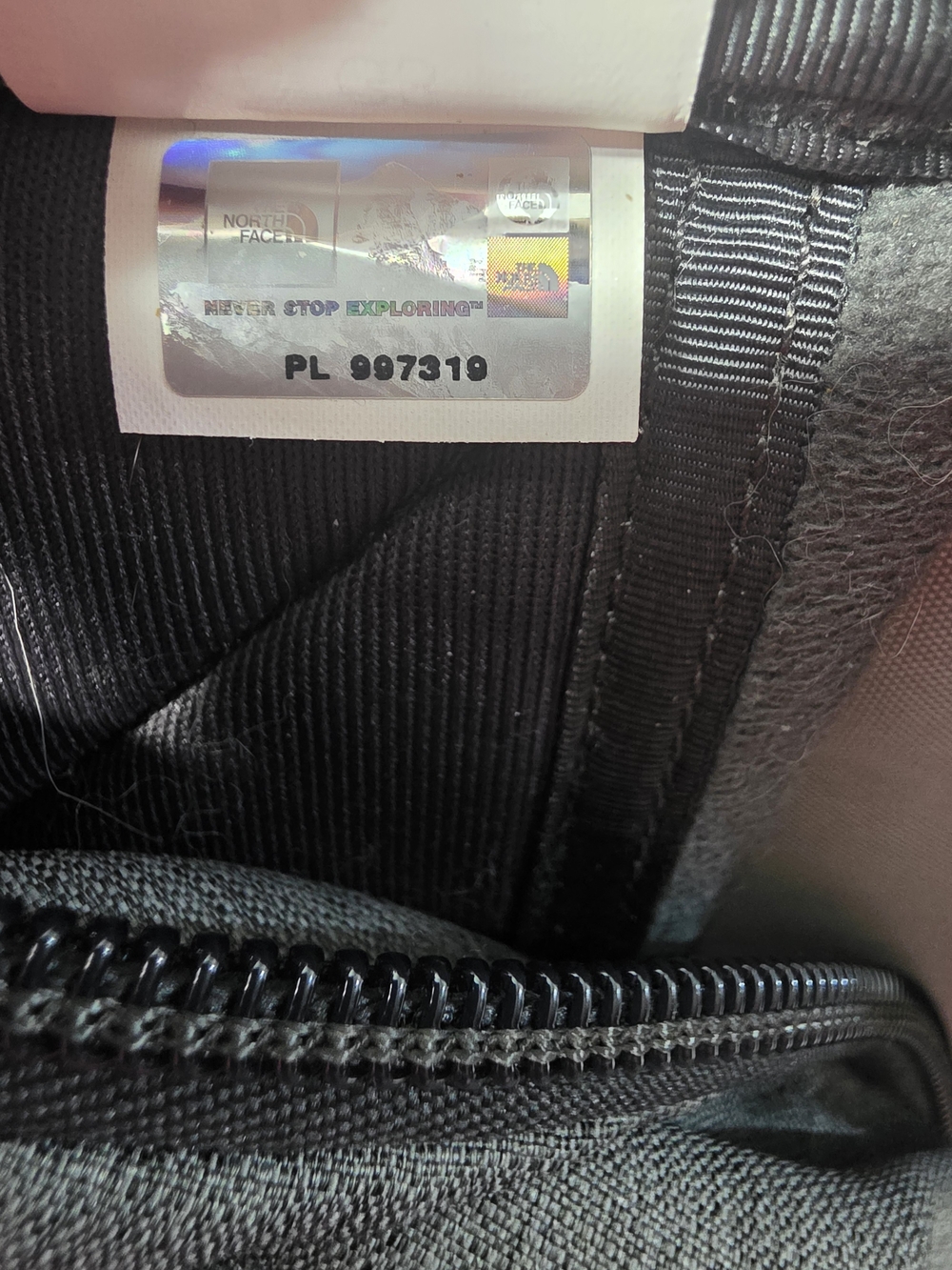 The North Face Recon Gray Backpack with Maroon Trim - Picture 12 of 16